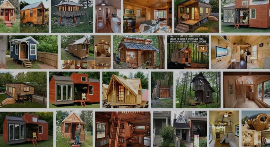 Collection of tiny house books